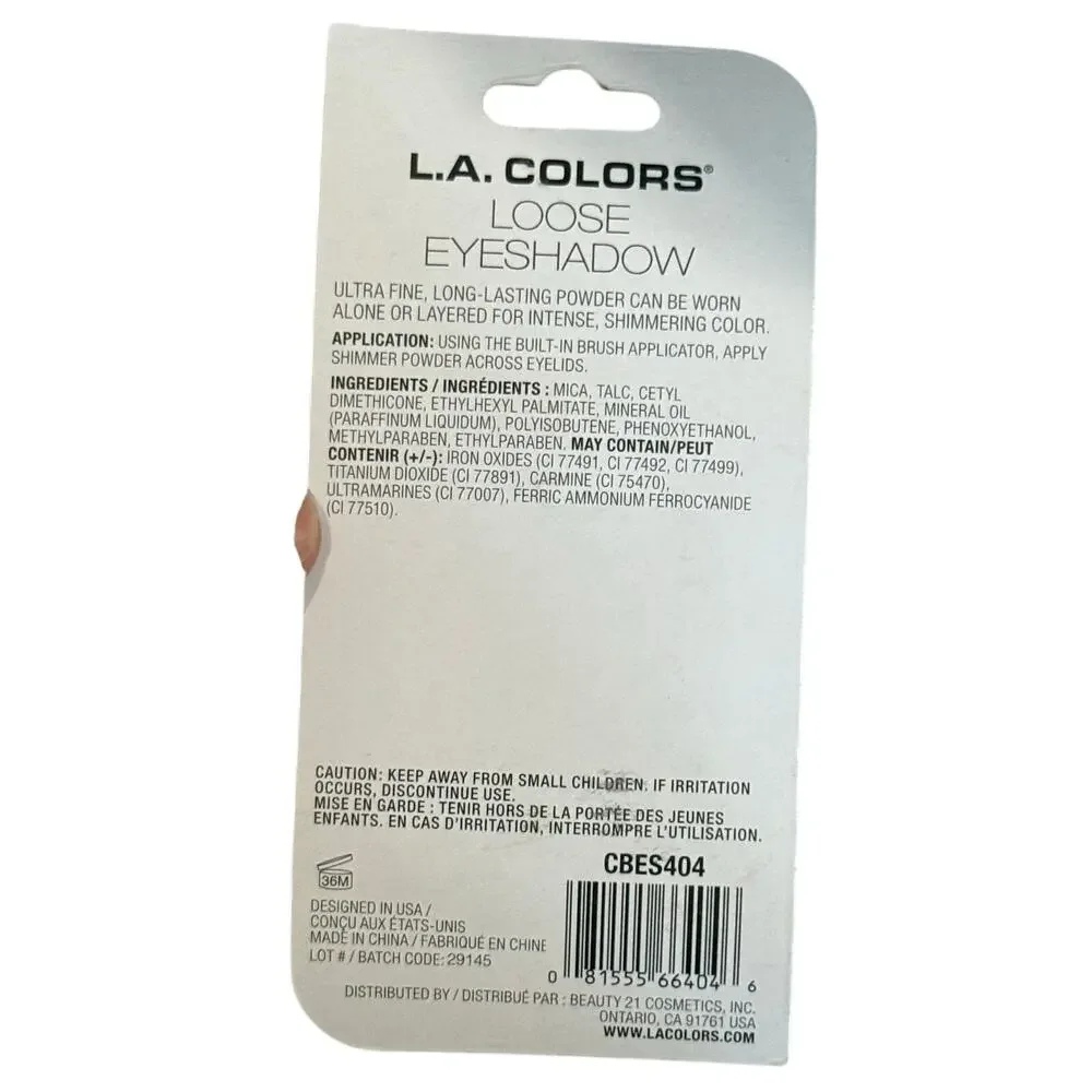 LA Colors Shimmering Loose Eyeshadow Radiant .10oz Sealed‎ CBES404